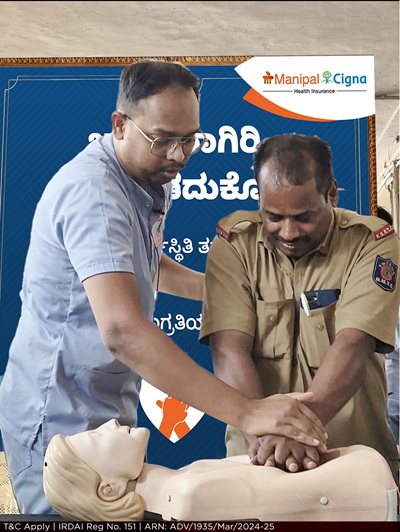 ManipalCigna Health Insurance Conducts CPR Workshop & Insurance Awareness Camp for BMTC Drivers