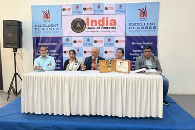 Students of Excellent Classes make it to the India Book of Records
