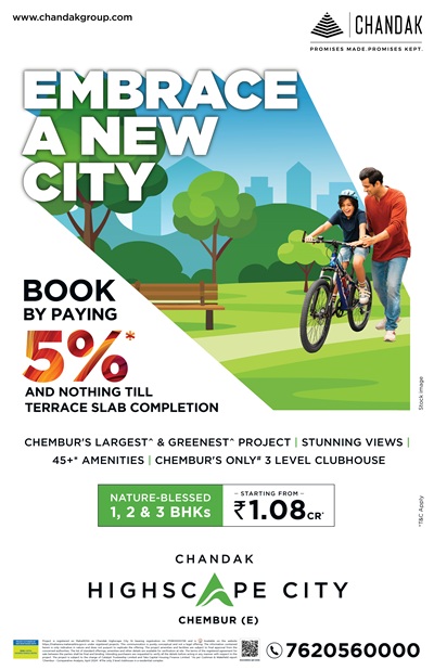 Chandak Highscape City Introduces an Attractive Payment Plan: Pay 5% Now, Rest on Terrace Slab Completion