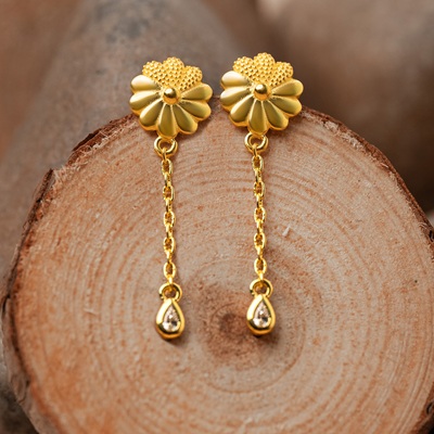 nek silver drop earrings