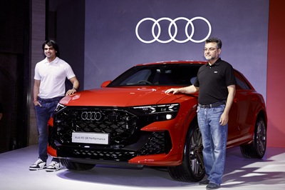 olympic and world champion athlete neeraj chopra mr balbir singh dhillon head of audi india l