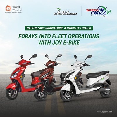 Wardwizard Innovations & Mobility Limited Forays into Fleet Operations with  Joy e-bike, Deploys 100 EVs in Hyderabad