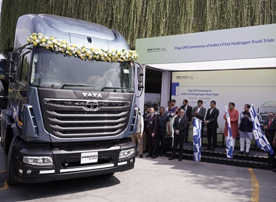 tata motors drives indias green future with countrys first hydrogen truck trials