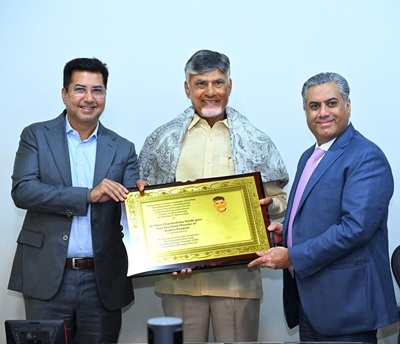ujjwal munjal md rockman ind shri nara chandrababu naidu cm of ap