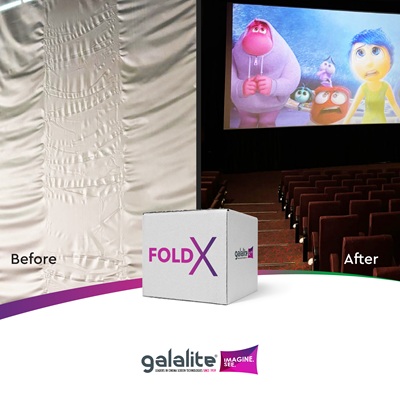 Galalite Cinema Screens Launches FoldX: Revolutionary Innovation in Silver Screen Packaging