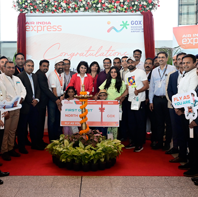 AIR INDIA EXPRESS TAKES OFF FROM NORTH GOA WITH DOMESTIC FLIGHTS; INTERNATIONAL SERVICES TO KUWAIT AND ABU DHABI STARTING MAY 1
