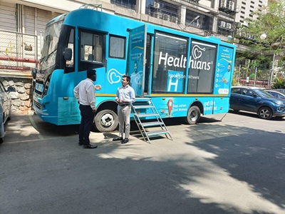 Healthians Rolls Out ‘Health on Wheels’ in Mumbai with Free Health Checkup Camps 1 health on wheels 2