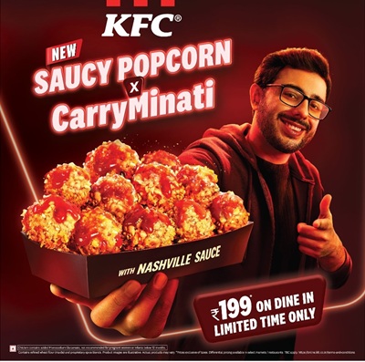 kfc x carry minati saucy popcorn