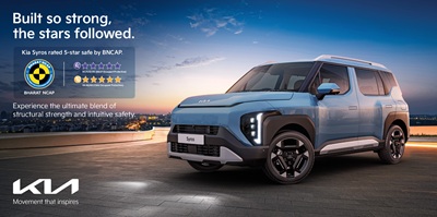 kia syros achieves bncap 5 star safety rating1
