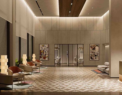 raheja galaxy lobby k raheja corp homes