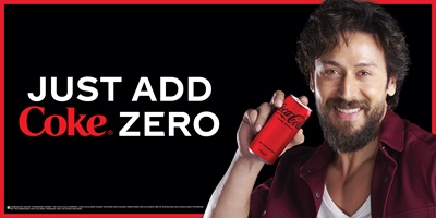 tiger shroff coke zero x swiggy instamart