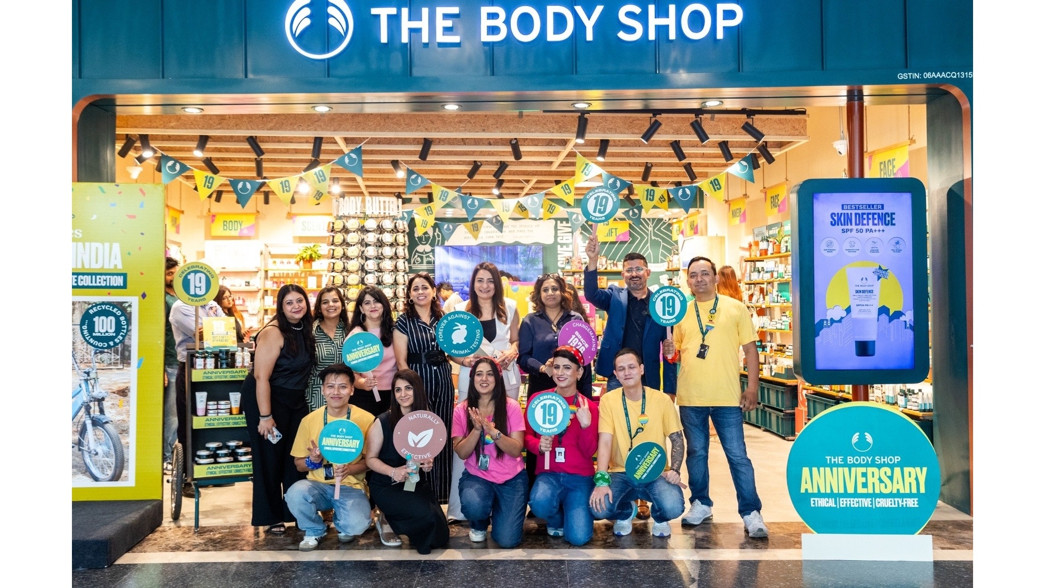 19th Anniversary celebrations at The Body Shop Store at Ambience Mall Gurugram