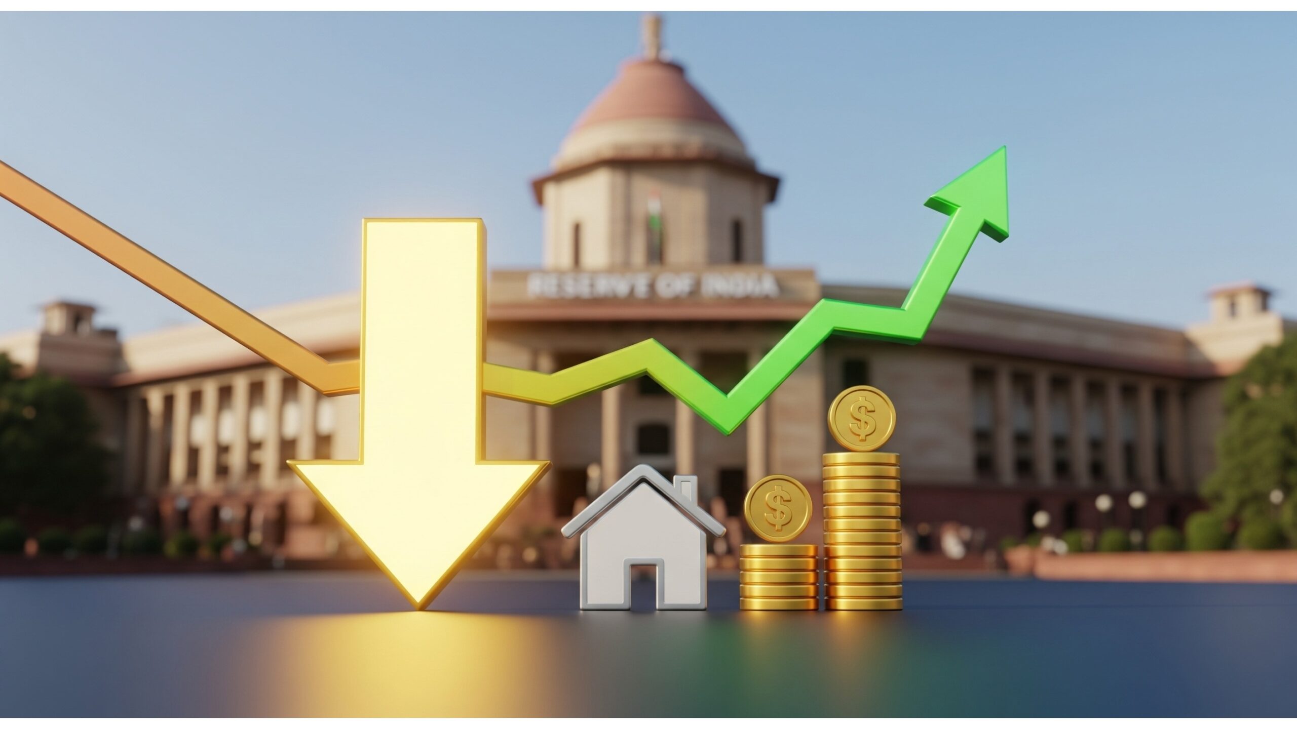 RBI Lowers Repo Rate and Cash Reserve Ratio to Support Economy and Boost Housing Demand