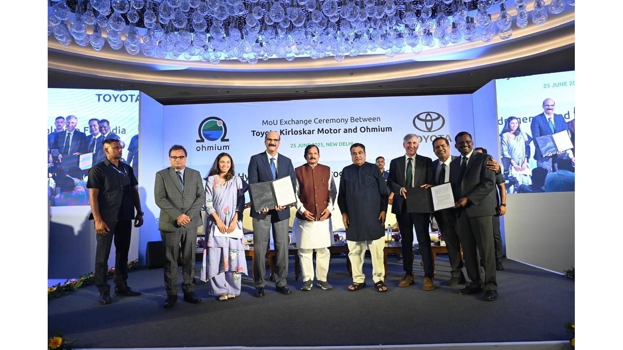 Toyota Kirloskar Motor and Ohmium Collaborate on Potential Opportunities to Develop Green Hydrogen Solutions in India 1 Image 2